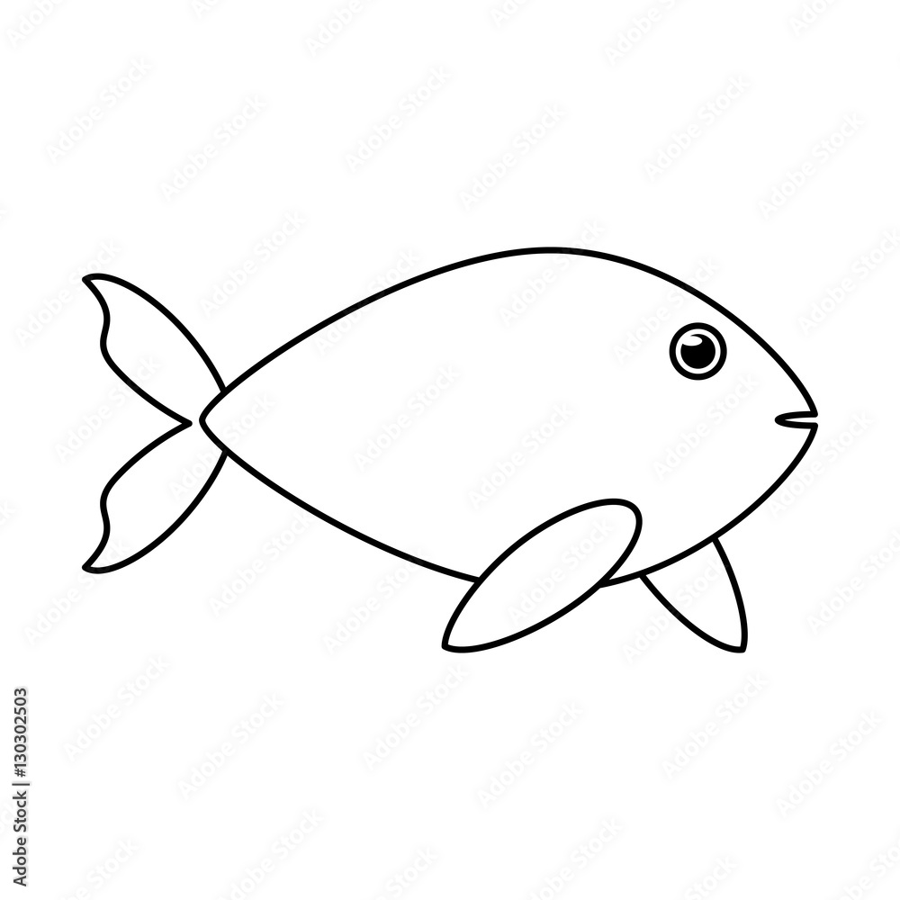 Drawing Sea Drawing Fishes Stock Vector (Royalty Free)