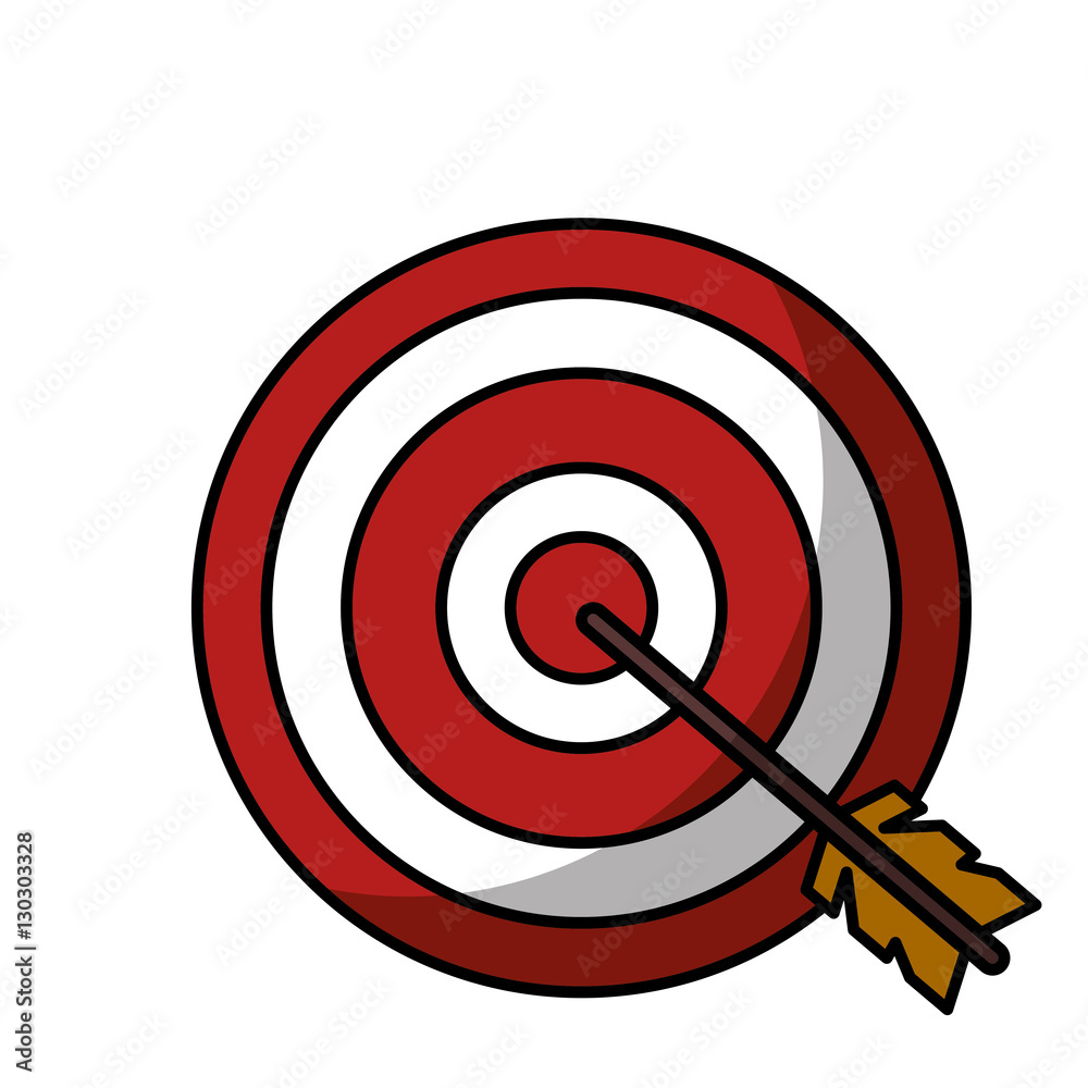target arrow success isolated icon vector illustration design