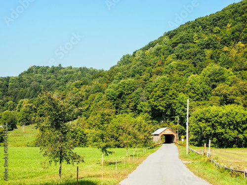 Cilley Covered Bridge, Tunbridge, Vermont photo