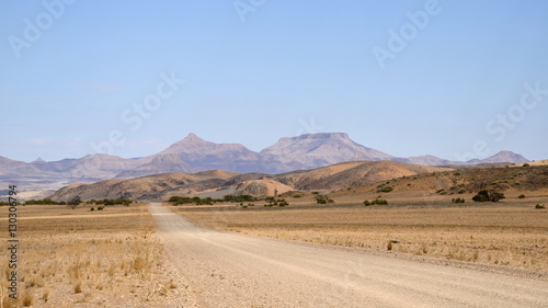 The distinctively shaped peaks and hills of Damaraland, Namibia photo