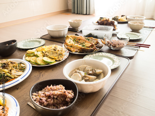 Korean home style cooking at Chuseok