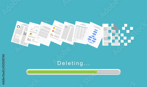 Delete files or delete documents process.