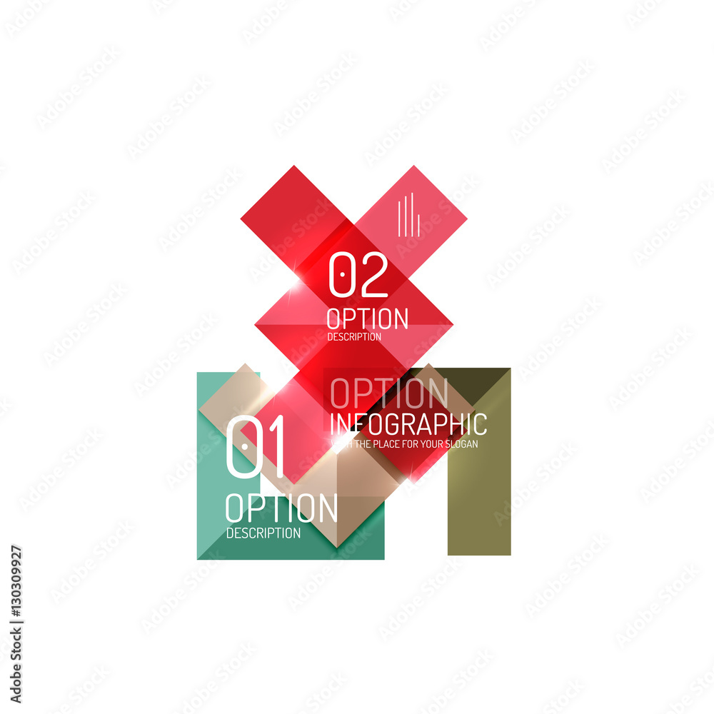 Vector geometric abstract background template for infographics Vector geometric abstract background template for infographics