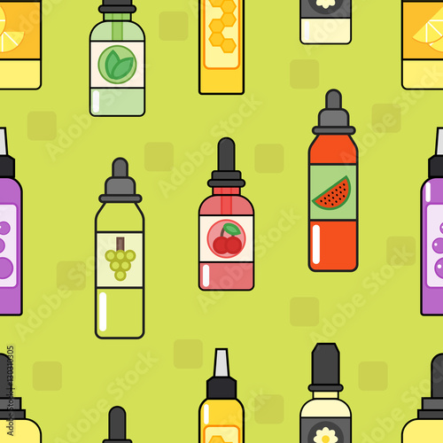 Vaping seamless pattern vector.