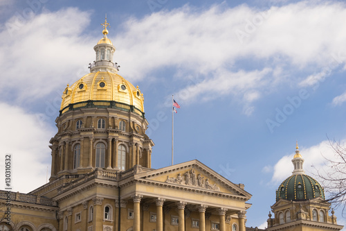фотографія Des Moines Iowa Capital Building Government Dome Architecture