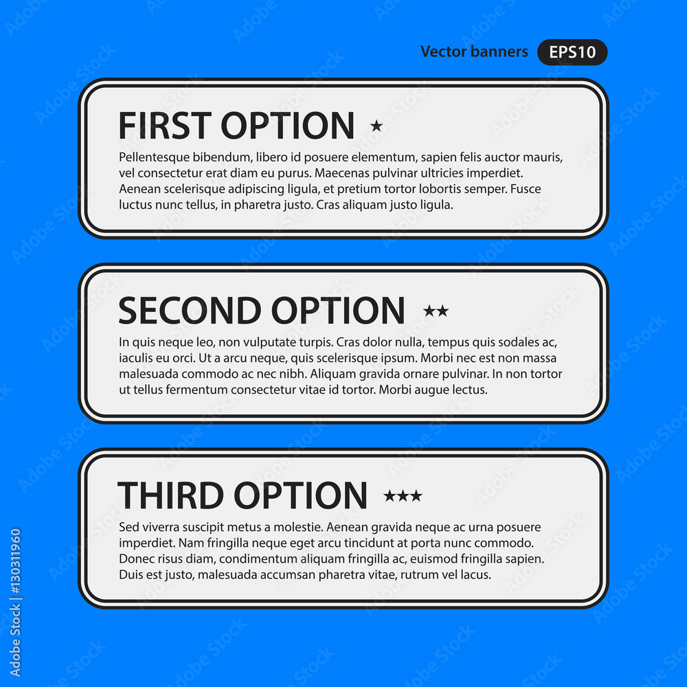 Corporate design template on blue background. Black and white colors. Useful for advertising, presentations and web design. Corporate design template on blue background. Black and white colors. Useful for advertising, presentations and web design.