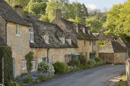 Cotswold stone cottages, Snowshill, Cotswolds, Gloucestershire photo