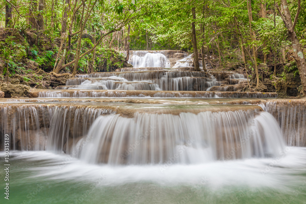 Nature landscape of waterfalls in green National Park in Thailan Nature landscape of waterfalls in green National Park in Thailan