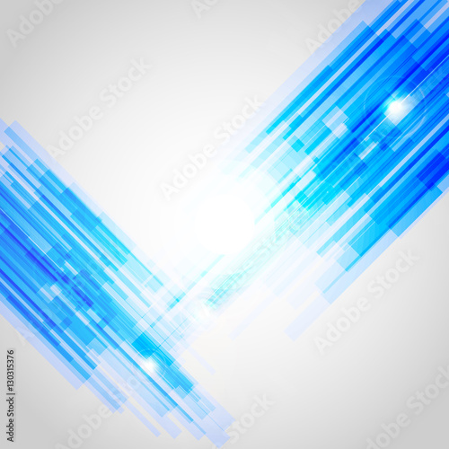 Blue abstract straight lines background