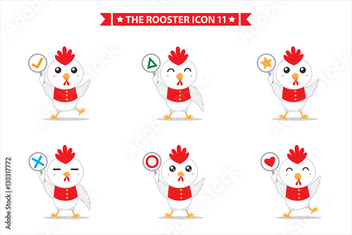 rooster icon character