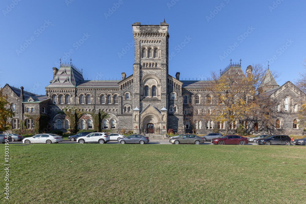 Toronto University campus-Victoria University in fall in Toronto, Canada
