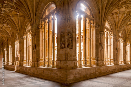 The cloister of Convento de San Esteban in Salamanca, Castile and Leon, Spain