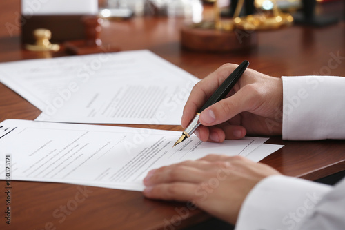 Notary public in office sig...