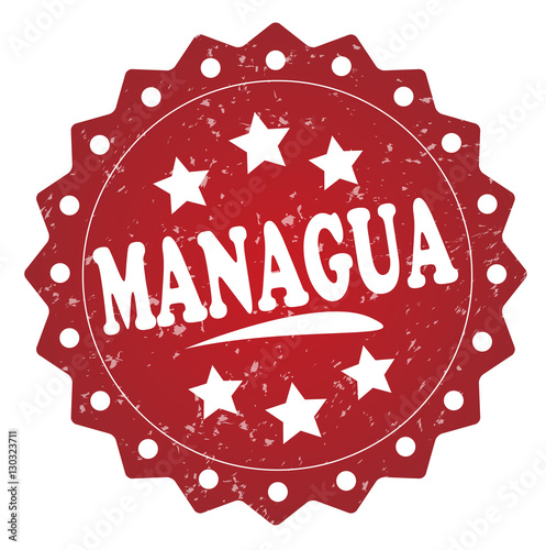 managua grunge stamp