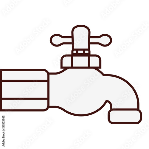 classic faucet icon image vector illustration design 