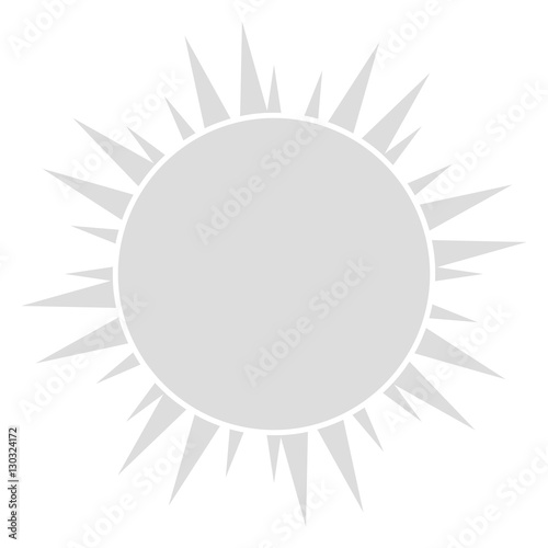 sun representation icon image vector illustration design 