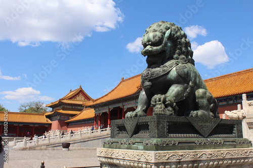 Beijing Lion statue