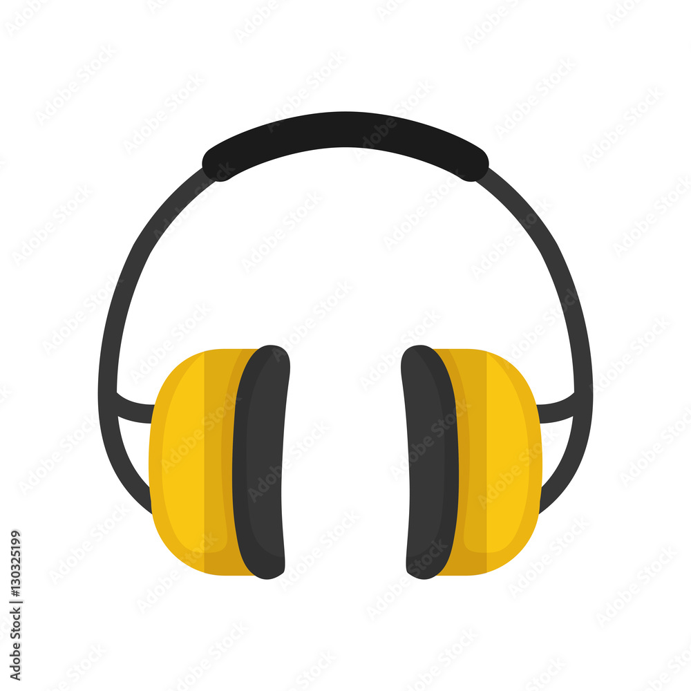 Isolated Construction earmuffs icon vector illustration graphic design Isolated Construction earmuffs icon vector illustration graphic design