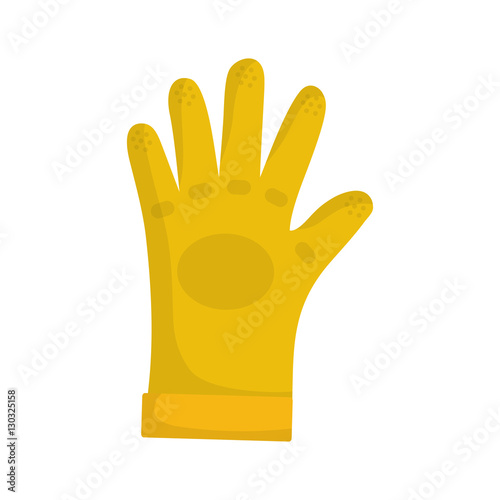 Construction industrial glove icon vector illustration graphic design