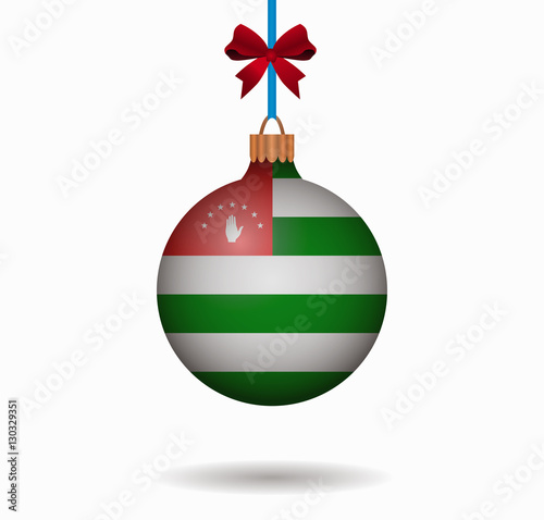 isolated christmas ball abkhazia