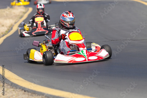 Adult Go Kart Racers on Track © neillockhart