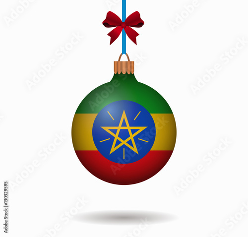 isolated christmas ball ethiopia