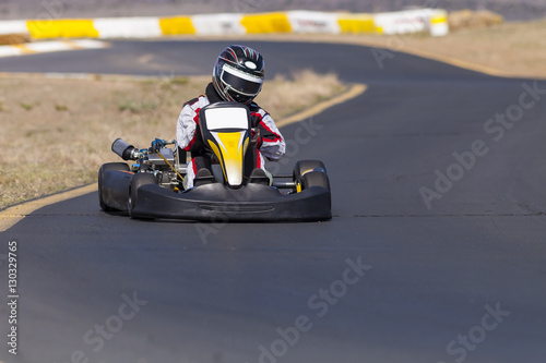 Adult Go Kart Racer on Track © neillockhart