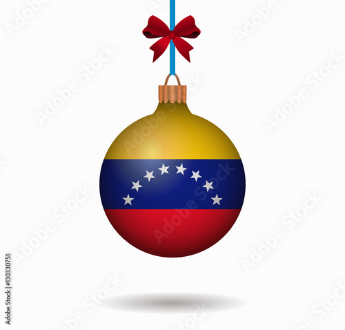 isolated christmas ball venezuela