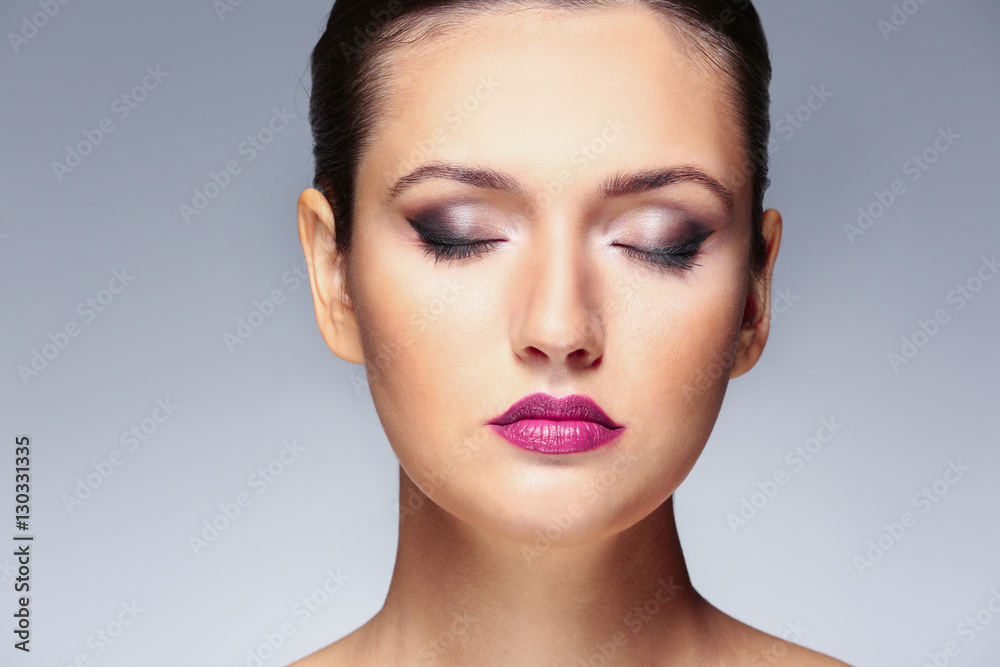 Fototapeta premium Portrait of beautiful girl, closeup