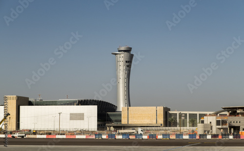 The new Ben Gurion international airport tower photo