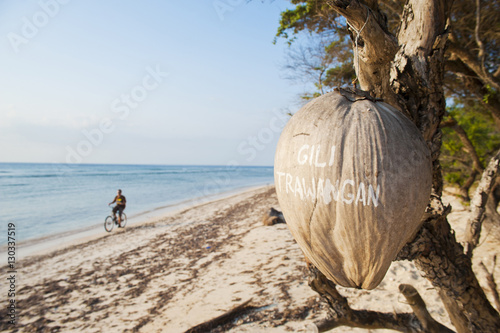Wallpaper Mural Gili Trawangan written on a coconut, Gili Islands, Indonesia Torontodigital.ca