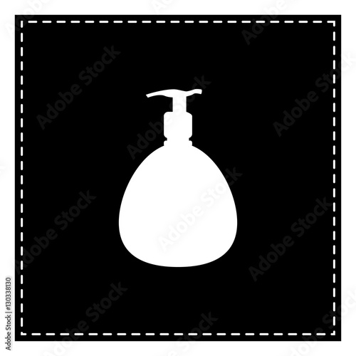 Gel, Foam Or Liquid Soap. Dispenser Pump Plastic Bottle silhouet