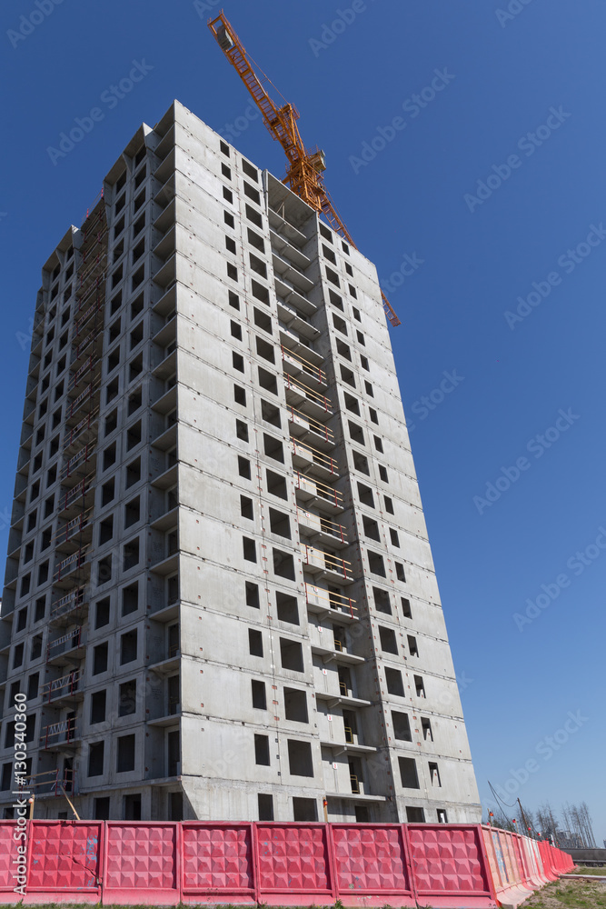 New construction building tenement apartment house New construction building tenement apartment house