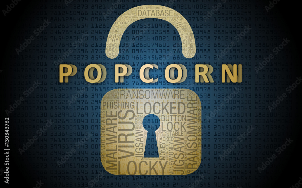 popcorn ransomware Stock Illustration Adobe Stock