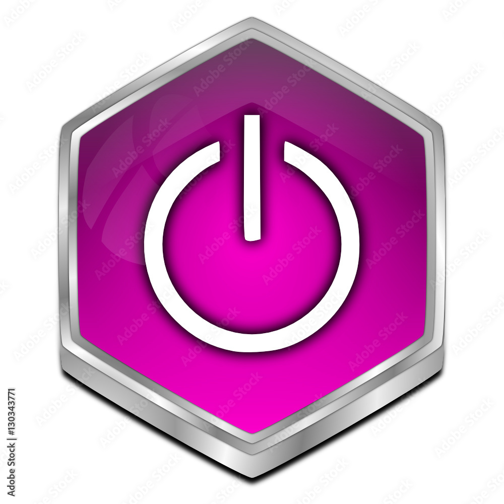 Power Button - 3D illustration Power Button - 3D illustration