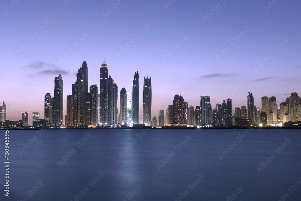 Jumeirah Beach Residence View from Palm Jumeirah in Dubai