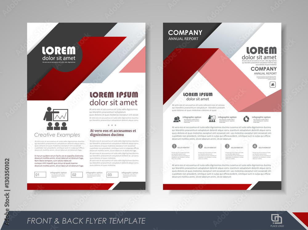 Brochure layout design template