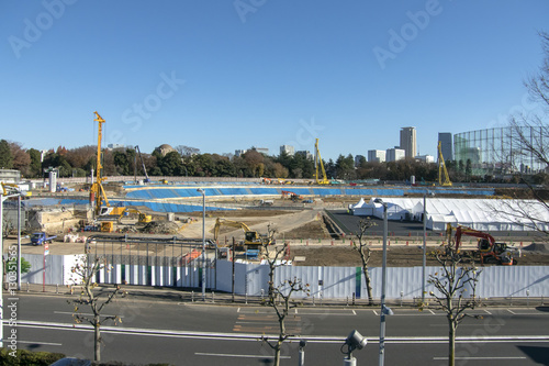 新国立競技場建設現場