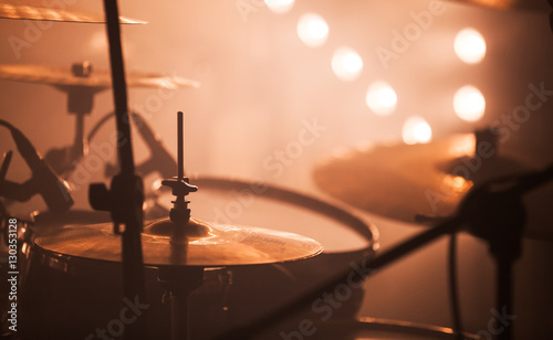 Photography Rock drum set  with cymbals
