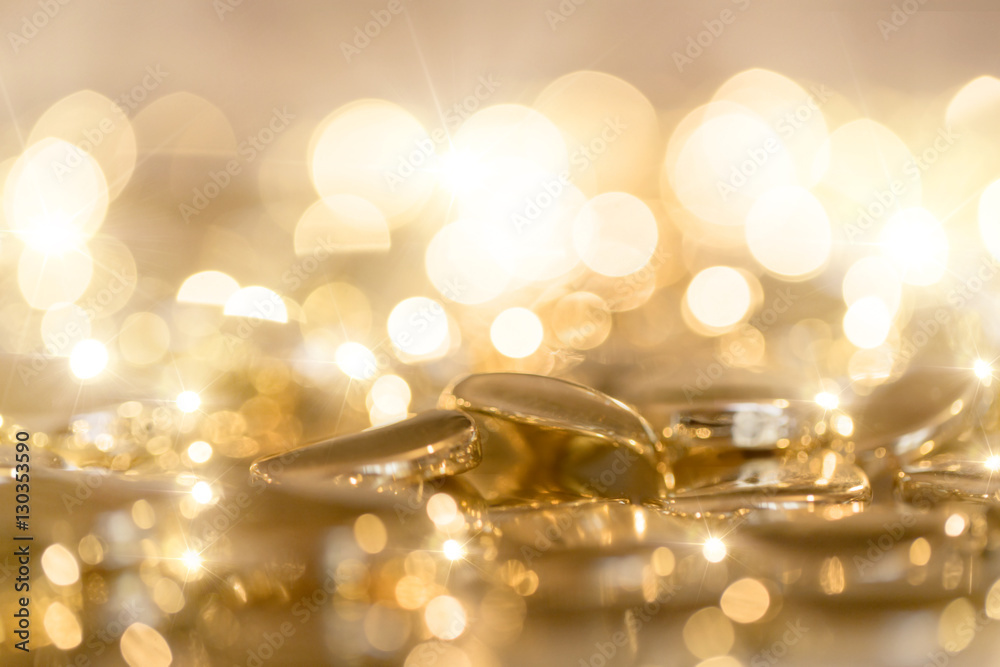 White gold - bright gold background with beads and sequins White gold - bright gold background with beads and sequins