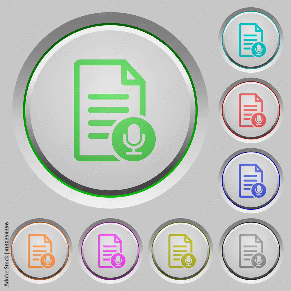 Voice document push buttons Voice document push buttons
