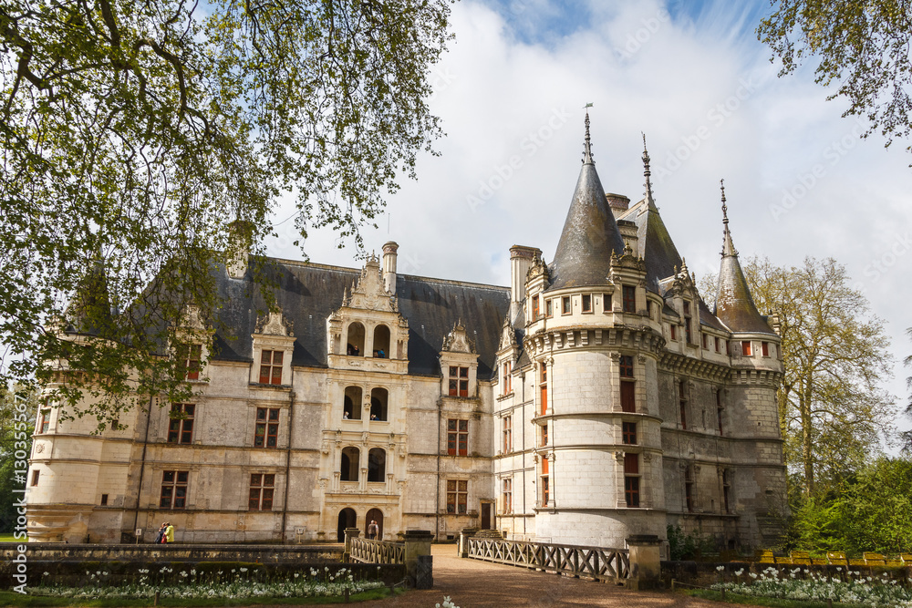 Royal castle of d'Azay-le-Rideau, Loire Valley, France