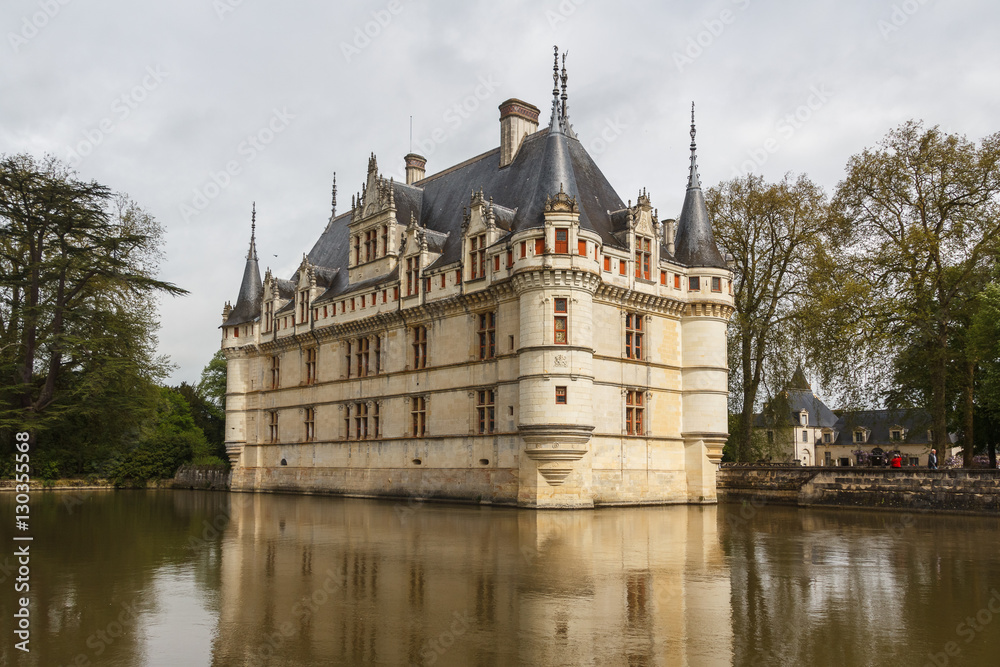 Royal castle of d'Azay-le-Rideau, Loire Valley, France