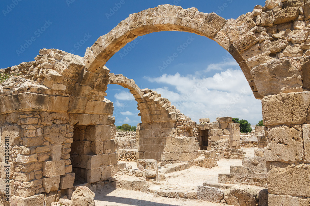 Ruins of the old castle built on top of the ancient Pafos city, Ruins of the old castle built on top of the ancient Pafos city,