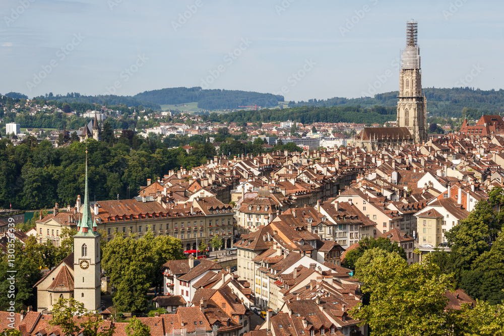 A view to the old city of Bern, Switzerland