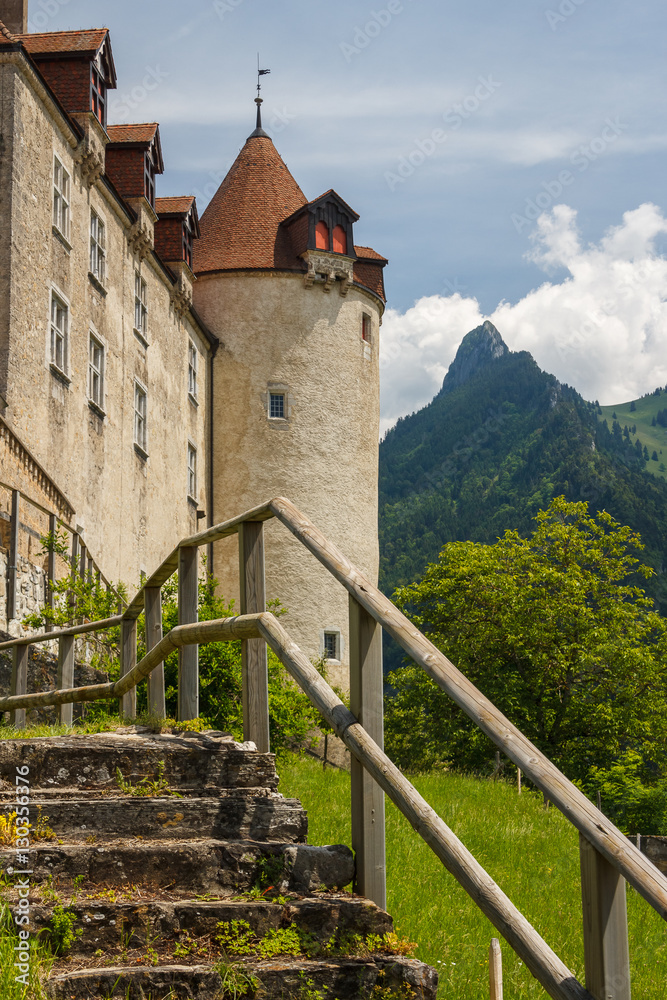 Medieval castle of Gruyeres, Switzerland