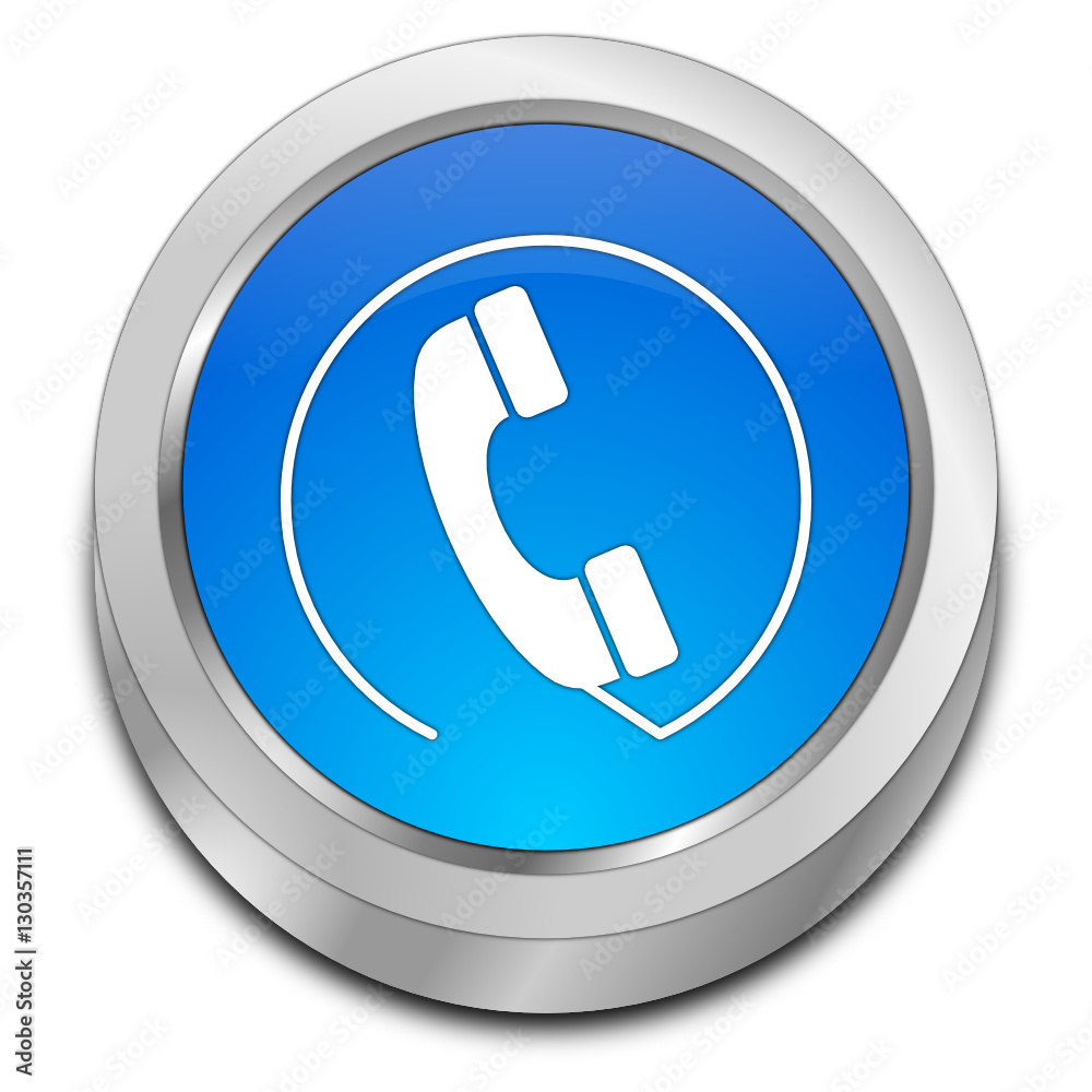 Phone call Button - 3D illustration Phone call Button - 3D illustration