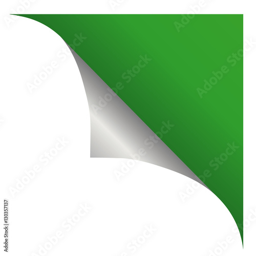 green corner banner