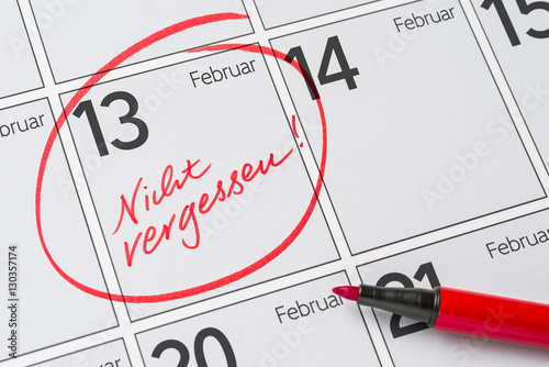 Kalender - 13. Februar photo