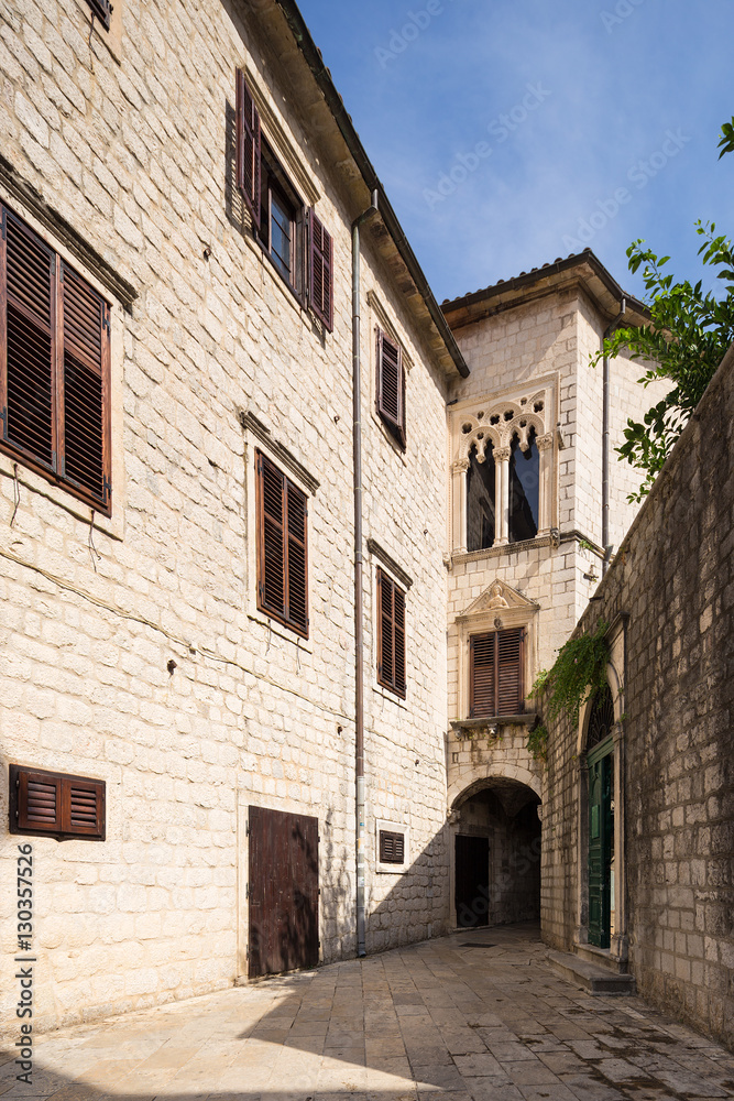 old architecture of Kotor. Montenegro.